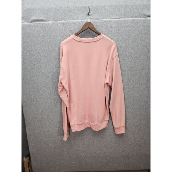 Forever 21 Mens Pink "All Nighter" Crewneck Sweatshirt Size Large - Picture 3 of 3